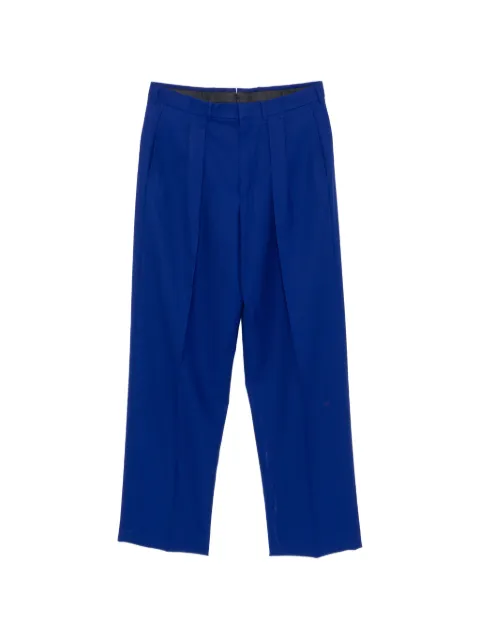 TOM FORD pleated twill trousers Blue PLMD01W0056