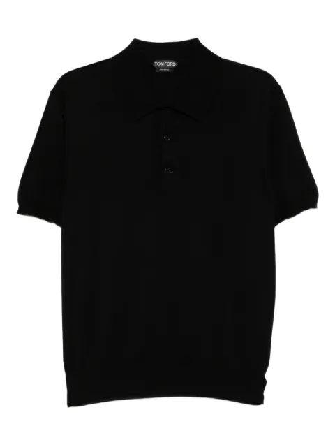 TOM FORD short-sleeves cotton polo shirt Black KPS035YMC040