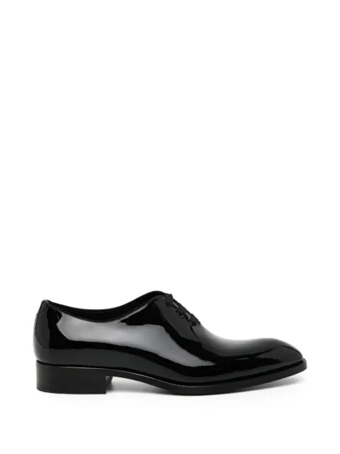 TOM FORD patent leather vincent evening wholecut oxford shoes Black J1606LPA003N
