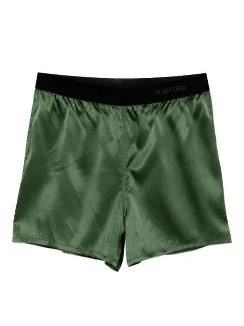 TOM FORD satin shorts Green SH0080FAX881