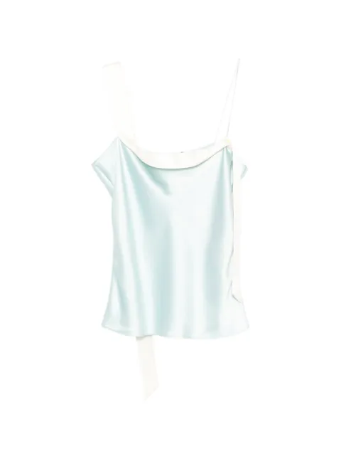 TOM FORD Silk camisole top Blue TS2140FAX1685