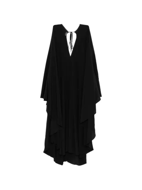 TOM FORD Asymmetric V-neck dress Black KF0064