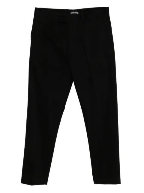 TOM FORD brushed cotton chinos Black SHL042FMC276