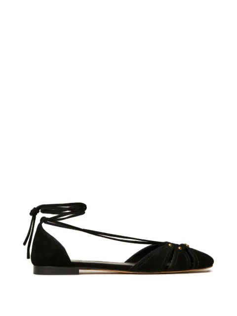 TWINSET suede ballet flats Black 261TGT132