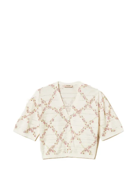 TWINSET cherry print cardigan Neutrals 261TT3270