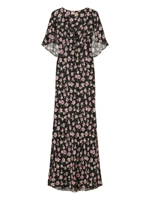 TWINSET long floral print dress Black 261TP210A