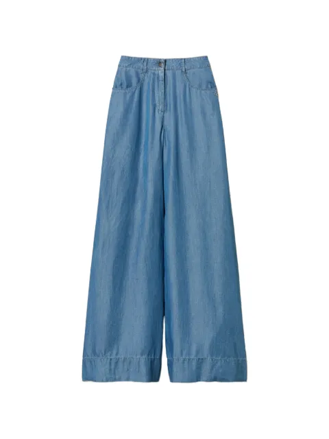 TWINSET denim palazzo trousers Blue 261AT2053