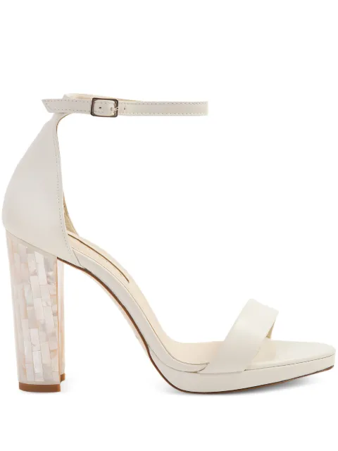 FREYA ROSE Dove block-heel sandals White DOVE