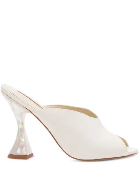 FREYA ROSE Mimi peep-toe sandals White MIMI