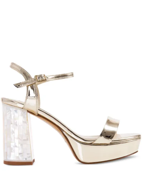 FREYA ROSE Gigi block-heel sandals Gold GIGICHAMPAGNE