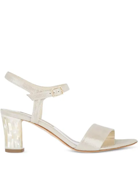 FREYA ROSE Martina Midi block-heel sandals Neutrals MARTINAMIDI