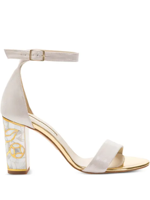 FREYA ROSE Rozu ankle-strap heeled sandals Neutrals ROZU