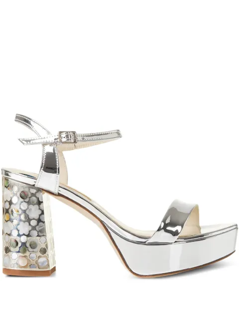 FREYA ROSE Glory platform-heel sandals Silver GLORY