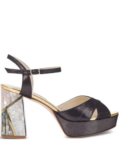 FREYA ROSE Zahra ankle-strap heeled sandals Black ZAHRANOIR