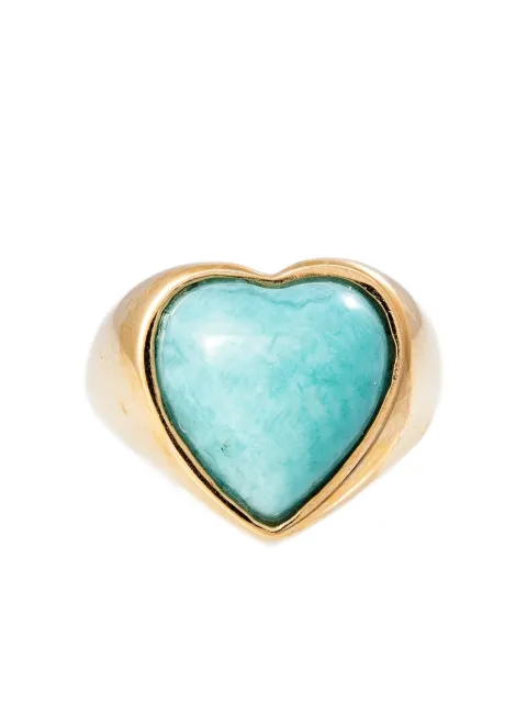 Jacquie Aiche 14K yellow gold heart-shaped amazonite ring Gold 2203135