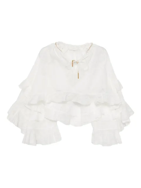 ZIMMERMANN Daylight blouse White 6883TRS263