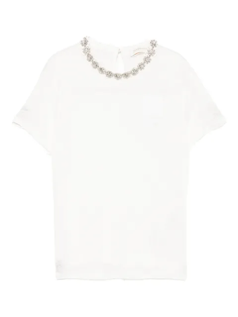 ZIMMERMANN crystal-embellished T-shirt White 6700TC26R