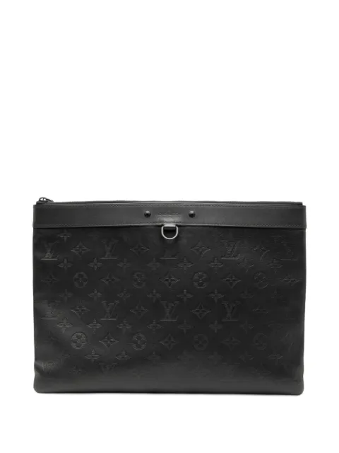 Louis Vuitton Pre-Owned 2019 Monogram Shadow Discovery Pochette clutch bag Black 2JPYG1KQI6RA4C25