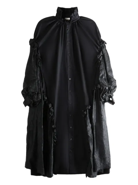 Noir Kei Ninomiya ruffled midi dress Black 3PO008051