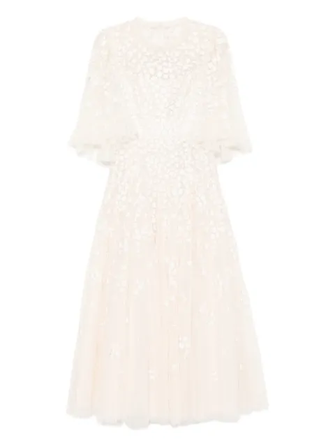Needle & Thread Scatter gown Neutrals DGSS40RPS26CRM