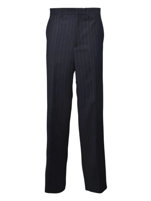Nineminutes stripe-pattern trousers Blue 26FWNPN0003BLUESTRIPE