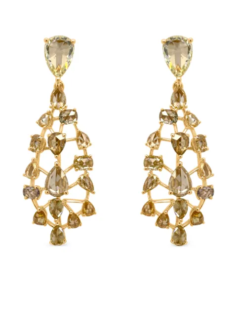HYT Jewelry 18K yellow gold diamond earrings Gold E411HR