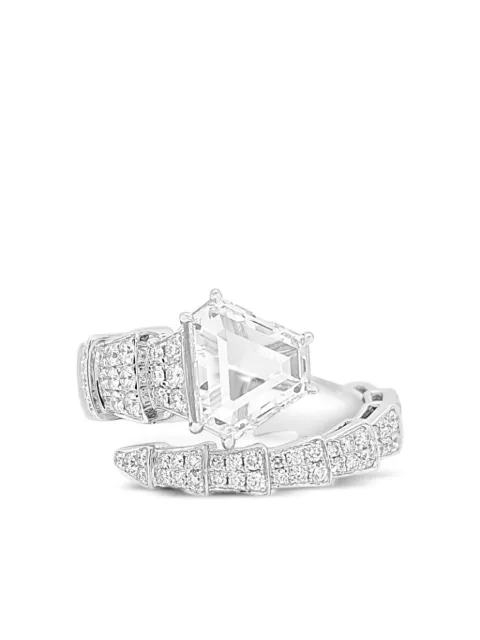 HYT Jewelry 18K white gold diamond ring Silver R1175HR