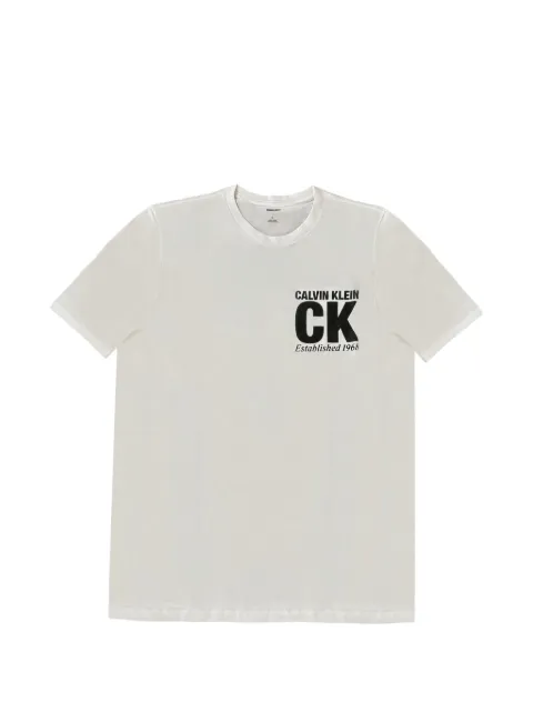 Calvin Klein round-neck logo T-shirt White LV04RE819GYAA