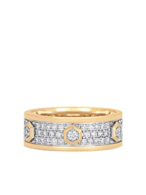Sara Weinstock 18k yellow gold diamond honey comb ring Gold HCYWPR7G