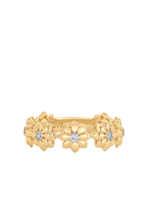 Sara Weinstock 18k yellow gold diamond flower ring Gold LYWEFR65G