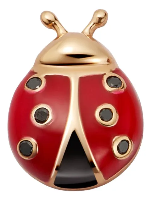 Loquet 18K rose gold ladybird charm Red CHMLADBIR18R