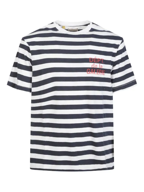 GALLERY DEPT. striped crew-neck T-shirt White FT10307