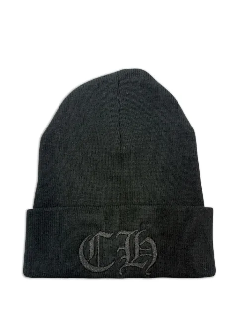 Chrome Hearts embroidered-logo beanie hat Black CHRM0476