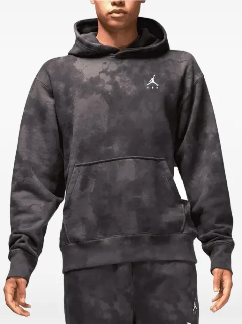 Jordan tie-dye long-sleeve hoodie Grey DR2958029