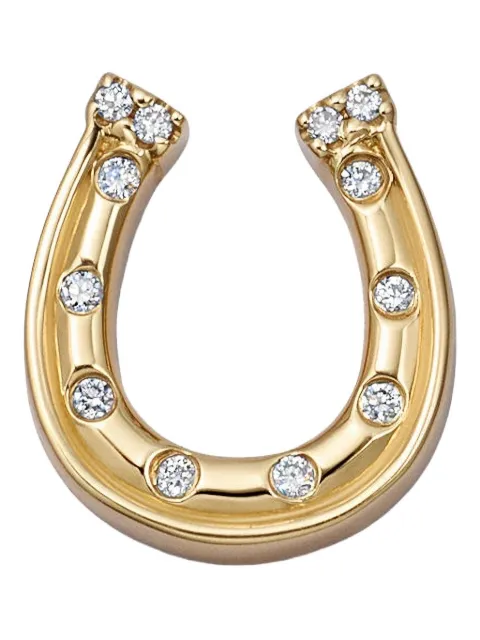 Loquet 18K yellow gold horseshoe diamond charm Gold CHMLHSDIA18Y