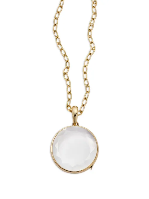 Loquet 18K yellow gold sapphire crystal necklace Gold SETLAROVA18Y
