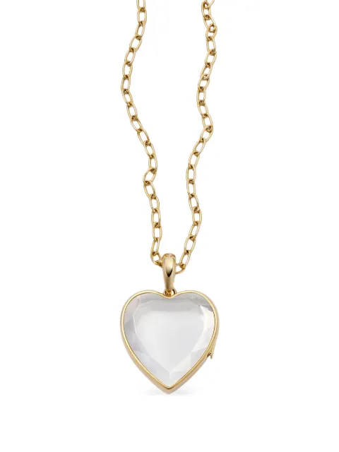 Loquet 18K yellow gold large Heart Locket necklace Gold SETLAHOVA18Y