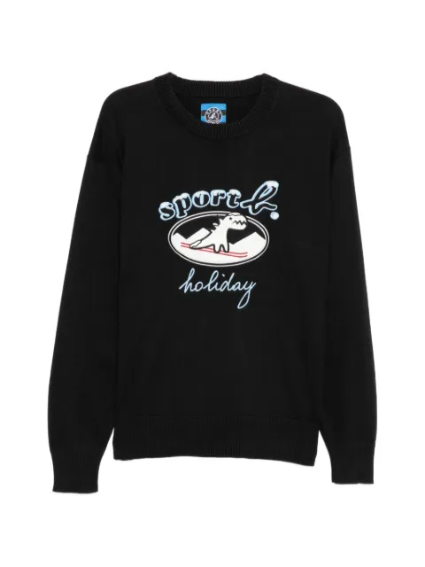 SPORT b. by agnès b. Ski Dino Christmas sweater Black 1613QF5H