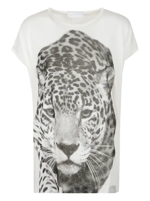 Stella McCartney jaguar-print T-shirt White 6J04443SQA34