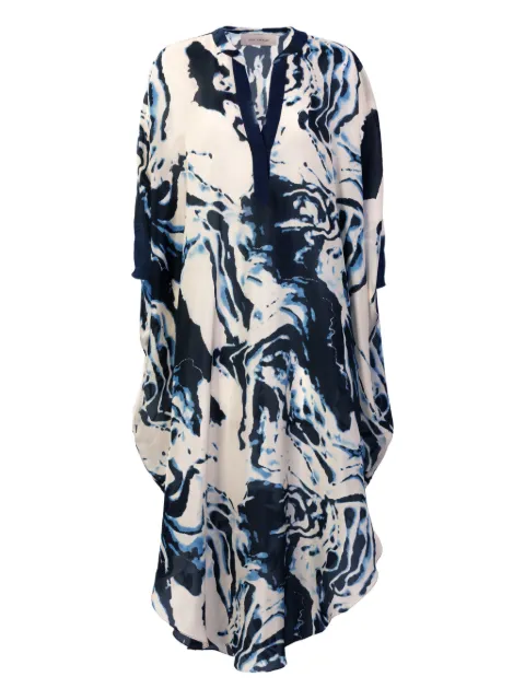 Silvia Tcherassi Elea abstract-print midi dress Blue ST260060