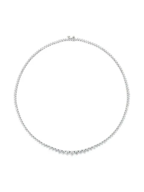 Jewels Aficionado Riviera diamond tennis necklace Silver JAN81DWG