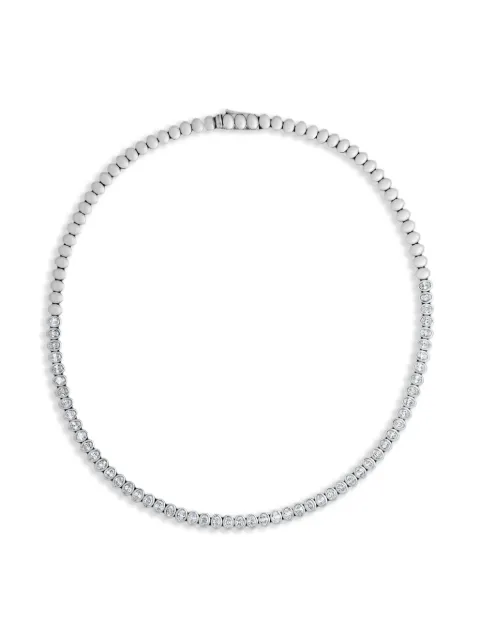 Jewels Aficionado diamond tennis necklace Silver MN033A