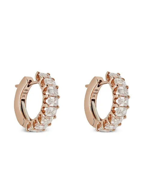 Jewels Aficionado diamond hoop earrings Pink JAE11DRG
