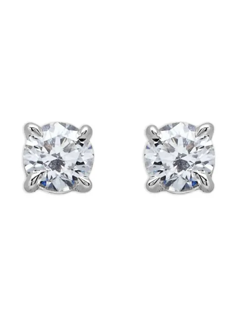 Jewels Aficionado diamond stud earrings Silver JAE33DWG