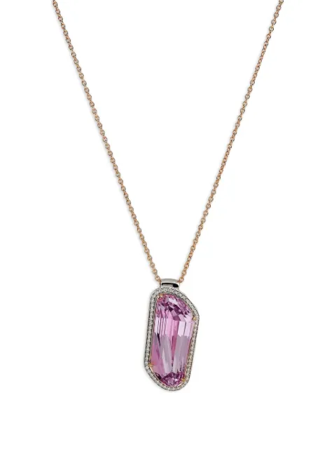 Jewels Aficionado kunzite-pendant necklace Pink JAN27KRG