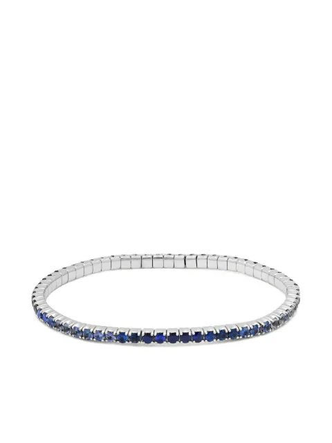 Jewels Aficionado 18K white gold Ombré sapphire bracelet Silver JAB21BWG