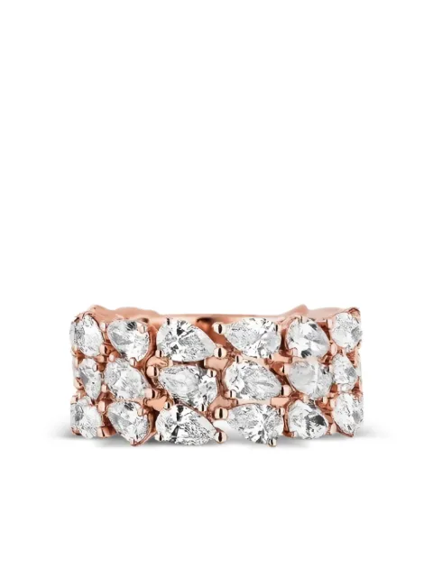 Jewels Aficionado 18K rose gold diamond ring Pink JAR21DRG