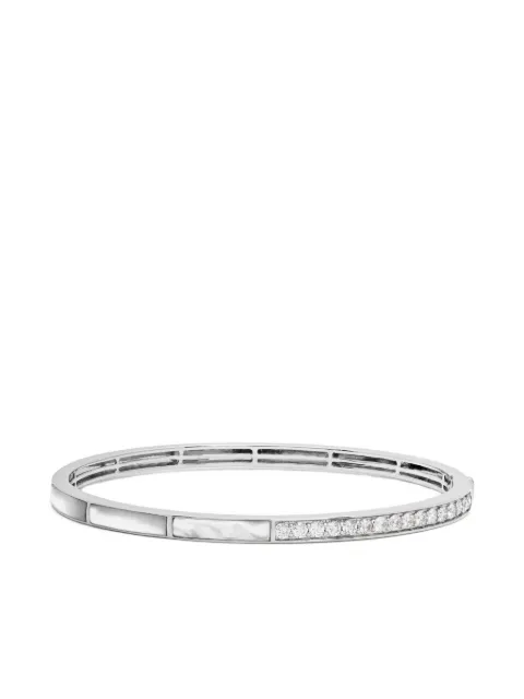 Jewels Aficionado 18k White Gold diamond mother-of-pearl bracelet Silver MG049W