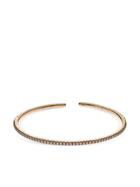 Jewels Aficionado 18K Rose Gold diamond cuff Pink JAB29CRG