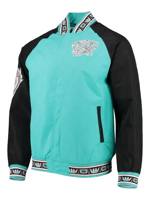 Mitchell & Ness x Vancouver Grizzlies diamond-quilted jacket Blue OJBF1201VGRYYPPPLTTL
